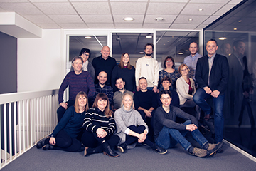 Gruppebilde av de ansatte i Jobbnorge.